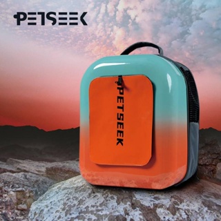 ❁㍿Cat bag/portable pet bag para sa outing/dog bag/breathable cat backpack/large-capacity double-shou