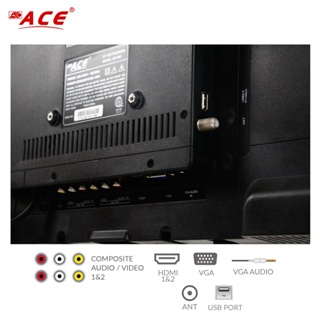 Ace 24” Super Slim Full HD LED TV Black LED-802 #5