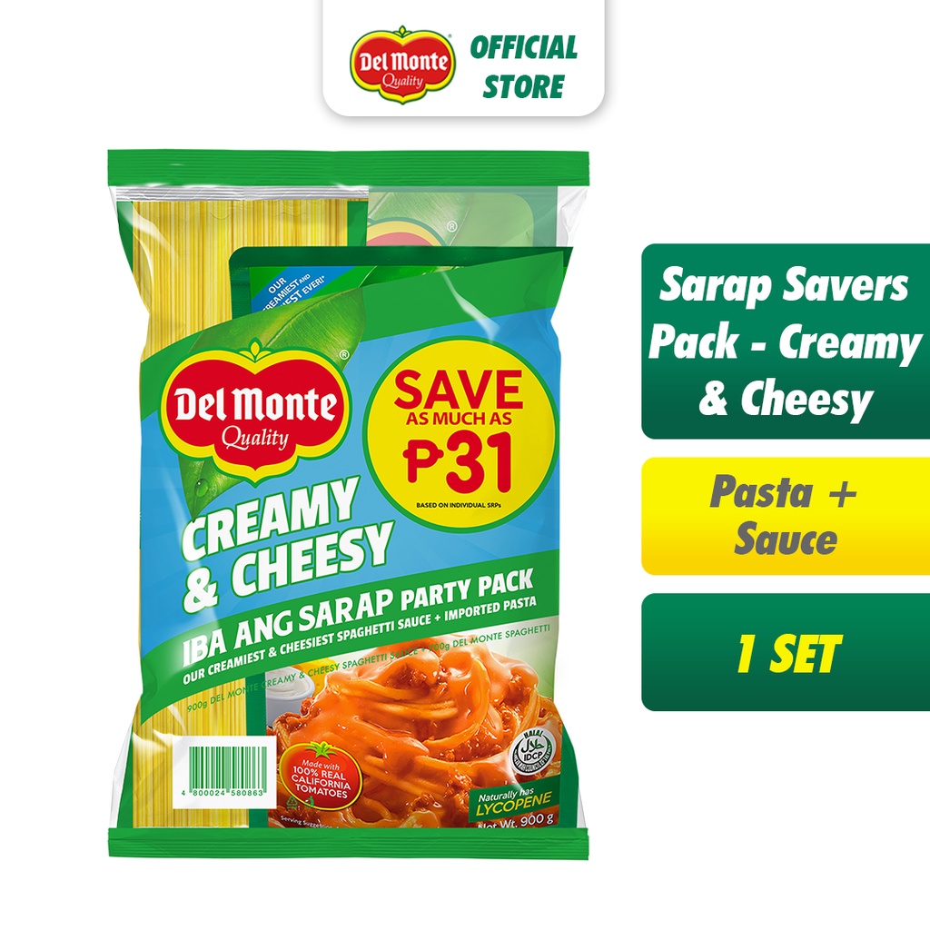 DEL MONTE Creamy & Cheesy Spaghetti Sauce the No. 1 Spaghetti Sauce in