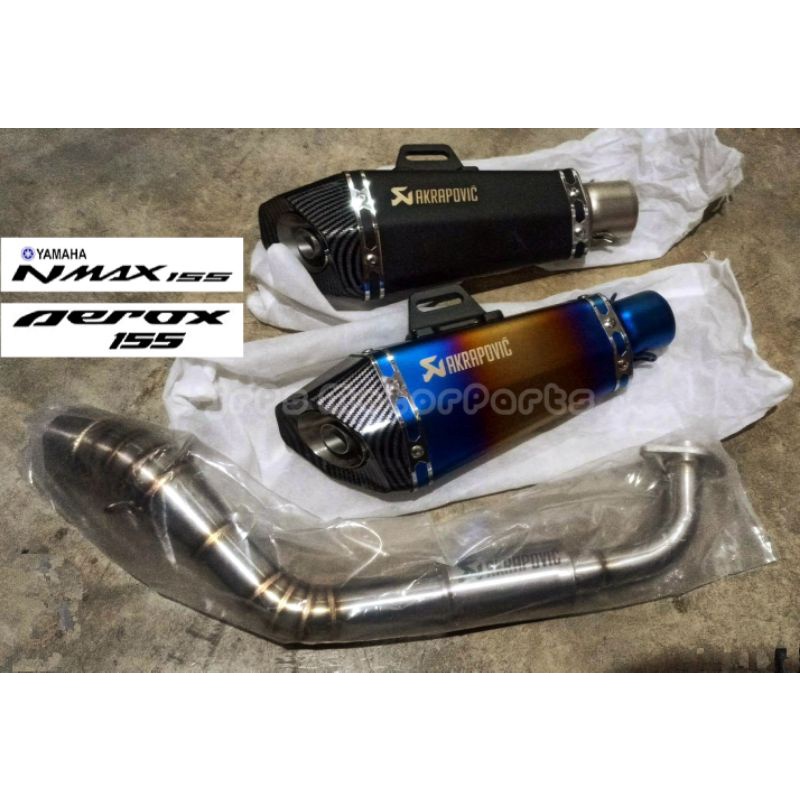 NMAX AEROX Akrapovic Full System Exhaust Mufflers with Silencer Shopee Philippines