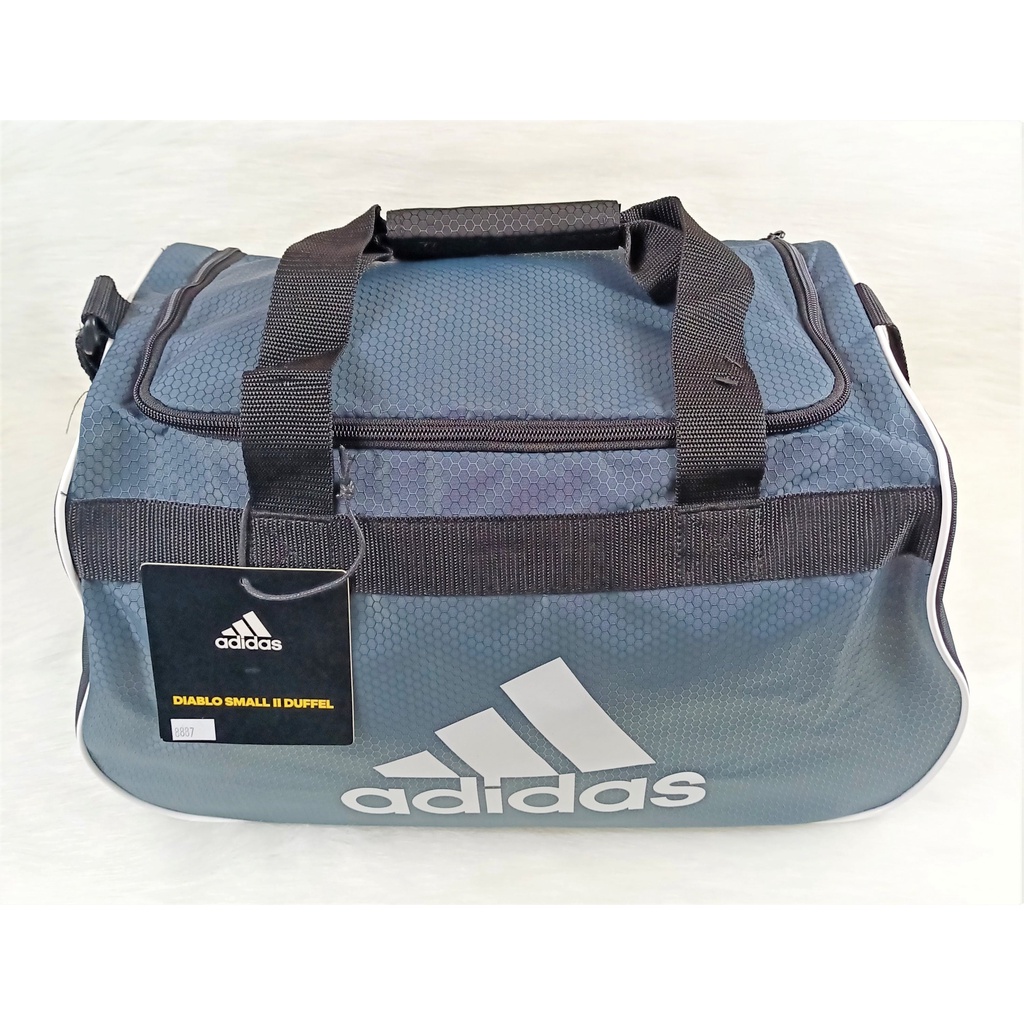 Adidas 5137354 Diablo Onix Grey/Black/White Hex Solid Small Duffel Gym