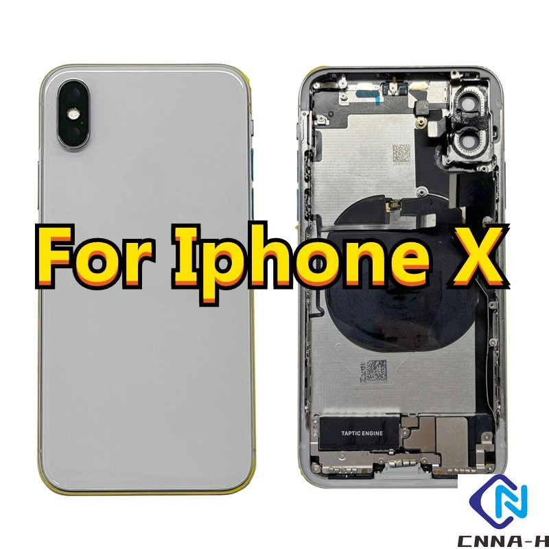 For Iphone X XR Full Assembly Back Housing Change Repair Middle Chassis Frame Back Cover Battery