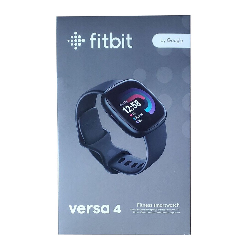 Fitbit Versa 4 Fitness GPS Smartwatch ( Black / Graphite Aluminium ...