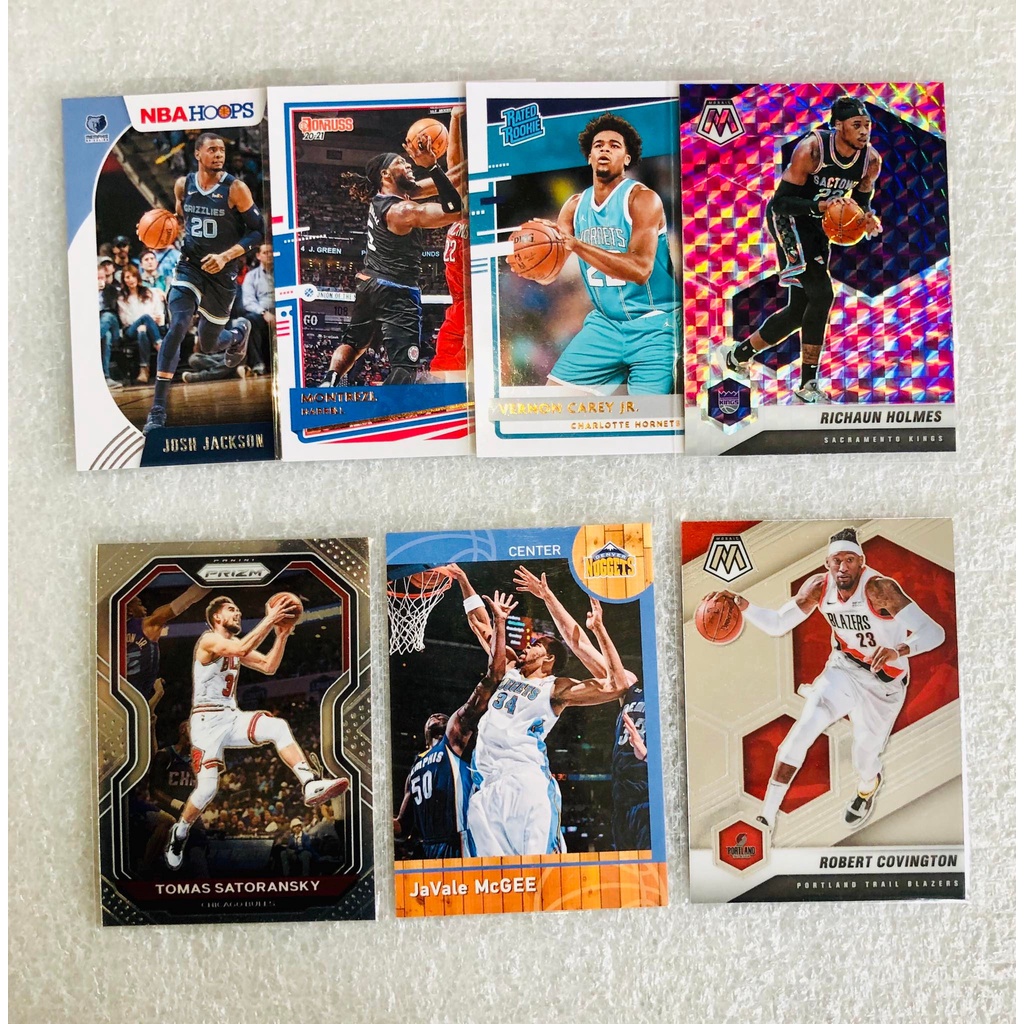 NBA Cards SET 7 Pieces Josh Jackson, Harrell, Vernon, Holmes, Tomas ...