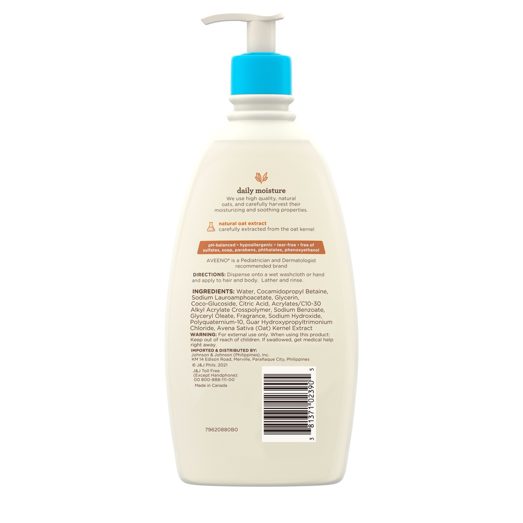 【spotgoods】Aveeno Daily Moisturizing Body Wash 1L + Aveeno Baby Daily Wash & Shampoo 532ml