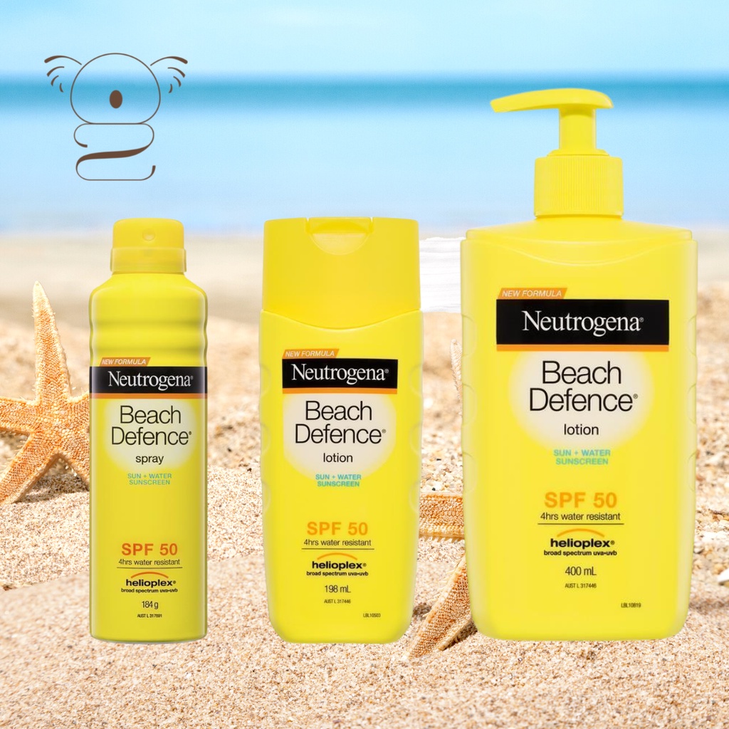Neutrogena Beach Defence Sun + Water Sunscreen Lotion or Spray SPF 50