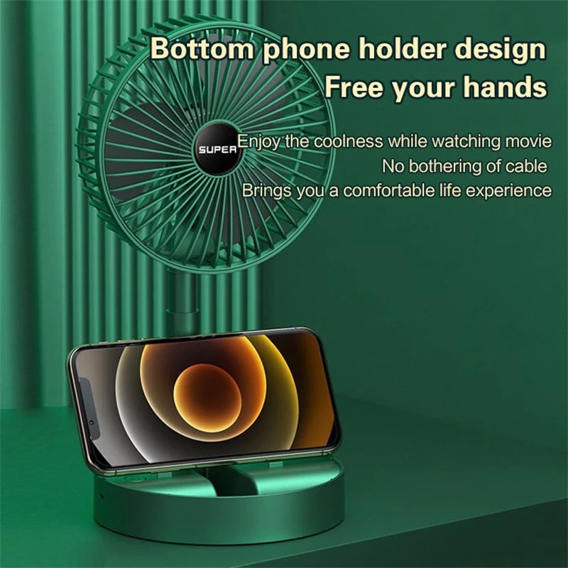 Rechargeable Fan USB Chargeable Electric Fan 3Speed Rechargeable