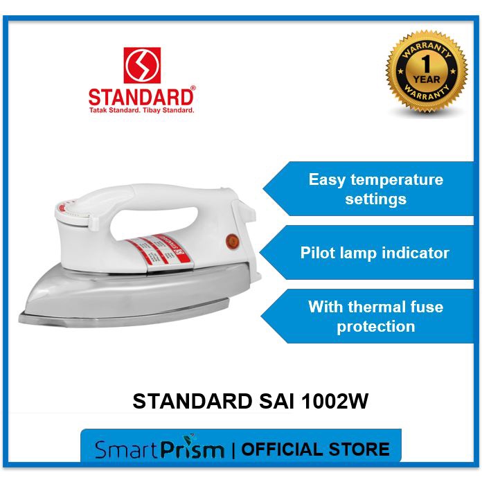 Standard Flat Iron SAI 1002W Easy temperature control Smart Prism PH