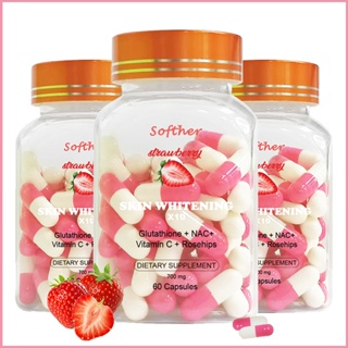 Softher Strawberry Zinc and Glutathione Capsules Skin Whitening Anti-Aging By Beauty Glutathione #18