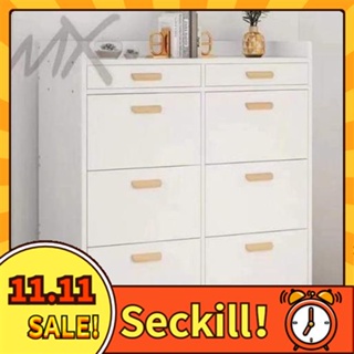 【Ready Stock】6 Door Flip Shoe Cabinet with Drawer #1
