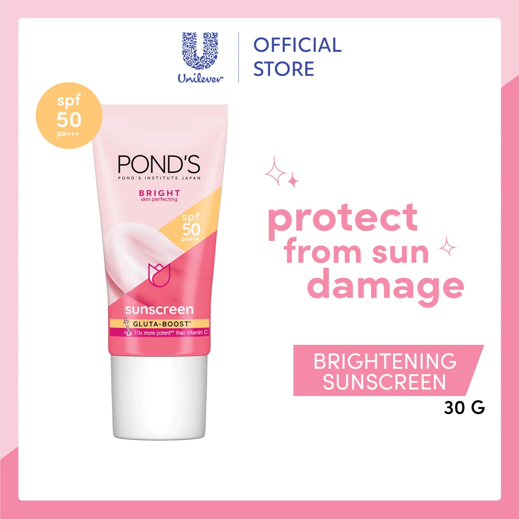 POND'S BRIGHT Sunscreen SPF 50 PA+++ with Niacinamide for Brighter