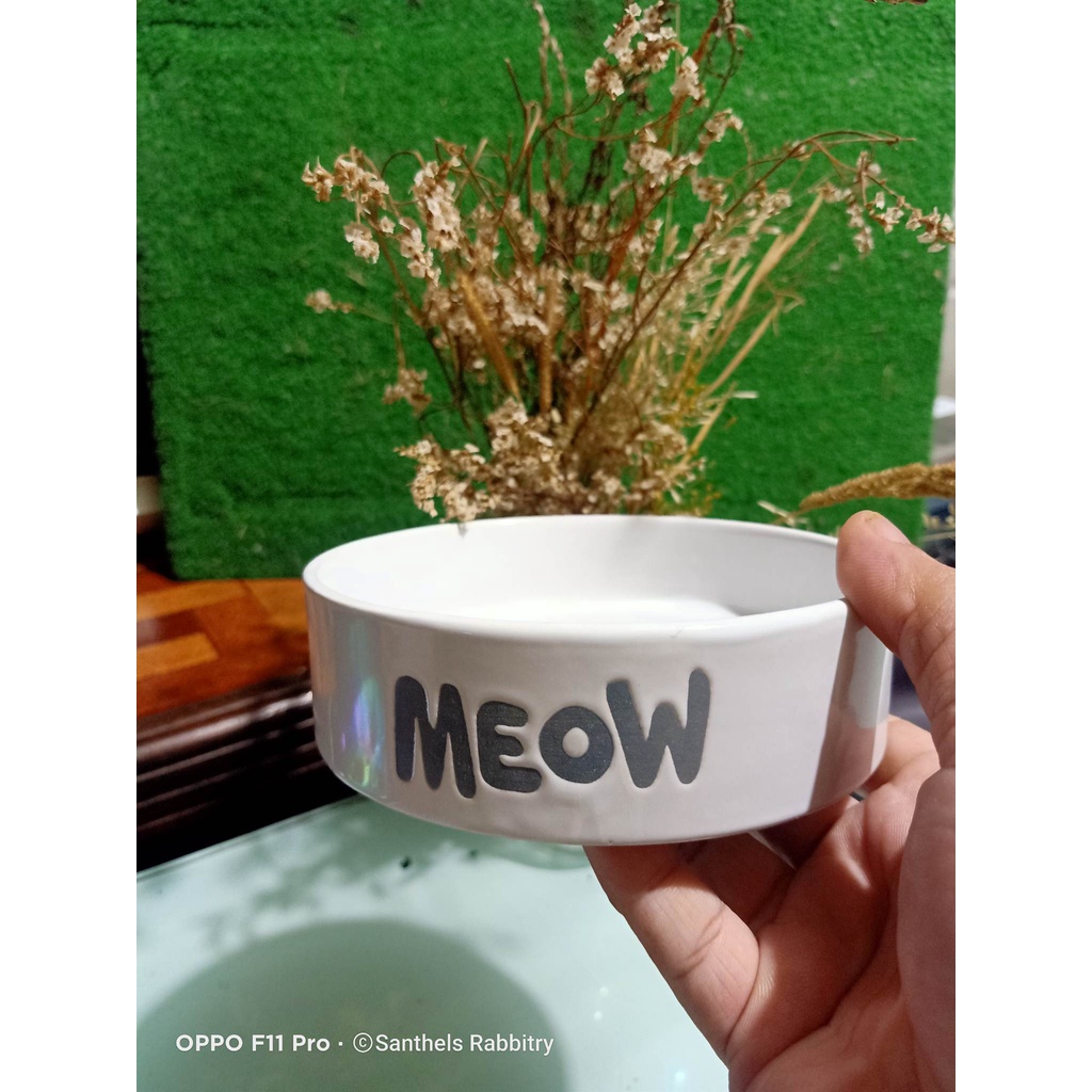 PRINTED MEDIUM CERAMIC FOOD AND WATER BOWL FOR PETS Shopee Philippines