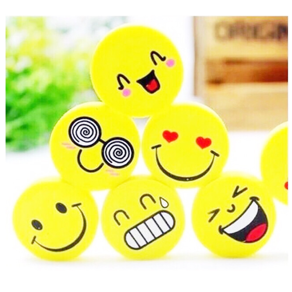 4pcs Emoji Smiley Eraser - Kids Online Store | Shopee Philippines