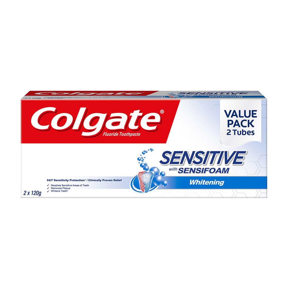 Colgate Toothpaste Sensitive Sensifoam Twin Pack 120g Shopee Philippines