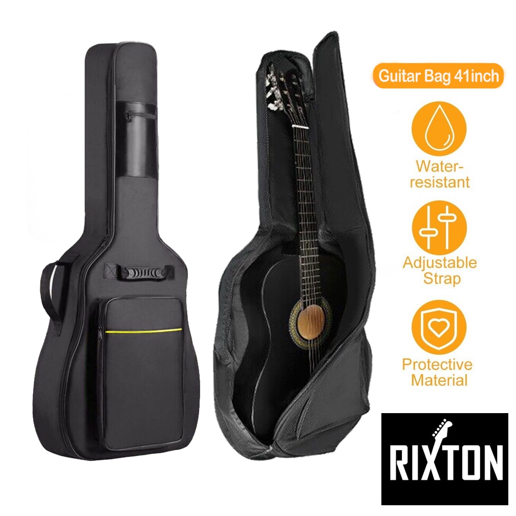 2PCS Guitar Accessory Kit, 40"-41" Guitar Gig Bag With Adjustable Guitar Strap For Yamaha FS800, Shockproof Padded Acoustic Classical Guitar Carry Bag, Water-Resistant Fabric - Walmart Supplies