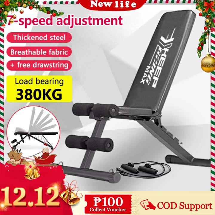 Dumbbell bench, Allinone adjustable foldable abdominal board fitness