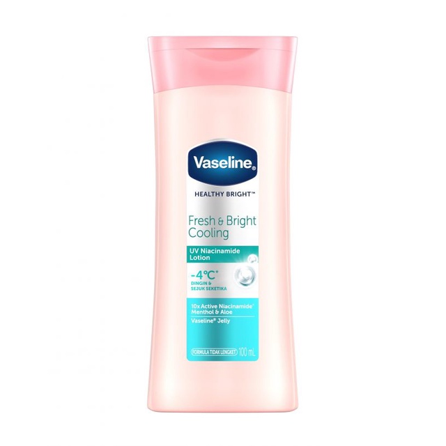 Vaseline Hand Body Fresh & Bright Cooling UV Lotion with Menthol 100ml