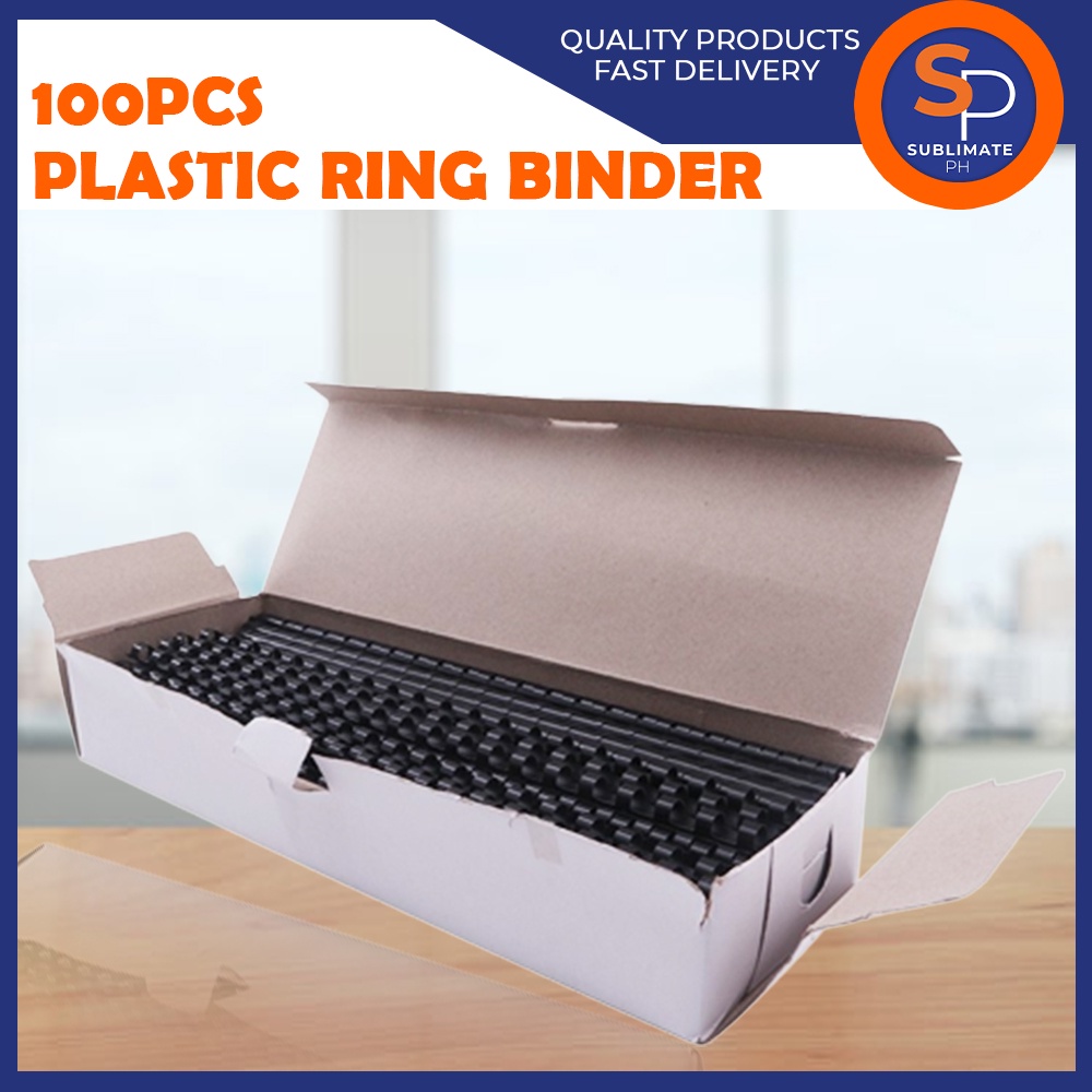 Plastic Ring Binder 100PCS 1 Box 23 Holes 150 Sheets Capacity Legal Size Binder Binding