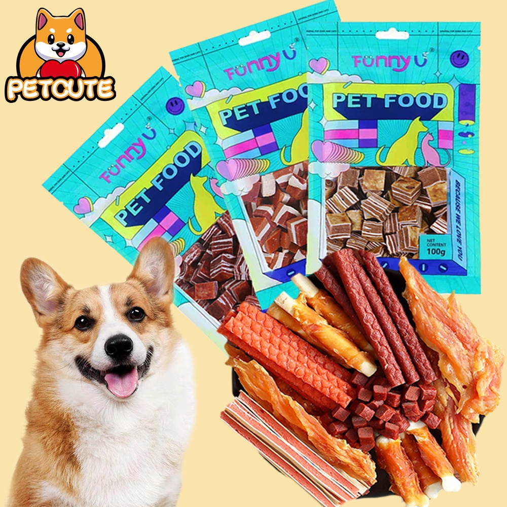 100g Pet Snack Pet Treat Dog Treat Chicken Cheese Cube Beef Cube Beef