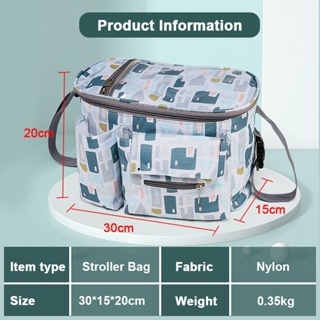 【Ship in 48h】Baby Bag Large Capacity Stroller Bag Multifunctional Mommy Shoulder Bag Portable Baby Diaper Bag Baby Bottle Cup Bag #6