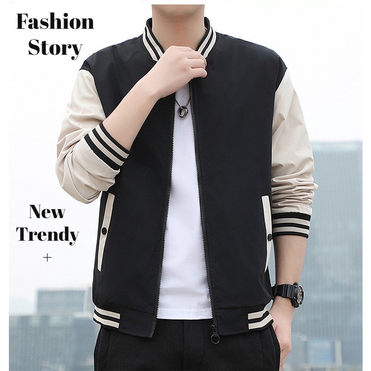 Men's Jacket Bomber Jacket Korean Pliot Jacket Casual Baseball Wear