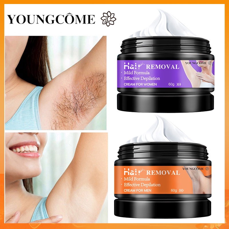 YOUNGCOME Hair Removal Cream Painless Depilatory Cream Skin Friendly  Painless Flawless Hair Remover | Shopee Philippines