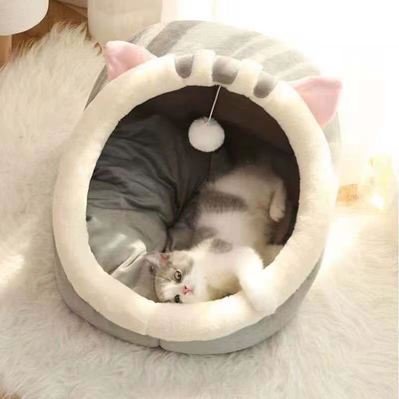 (COD) Removable washable cute cat dog house indoor warm and comfortable pet dog bed kennel #5