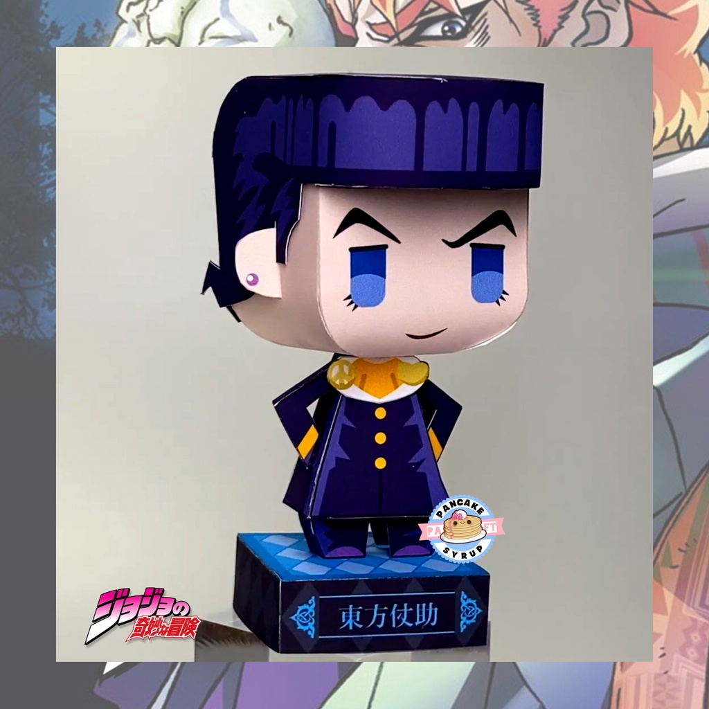 Chibi Figure Set Jojo's Bizarre Adventure Anime Papercraft Josuke