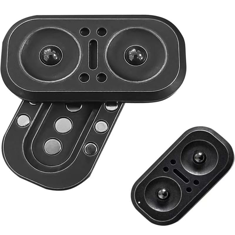 New 2 in 1 Owl Fidget Slider Metal Push Spinner For Adult ADHD Hand