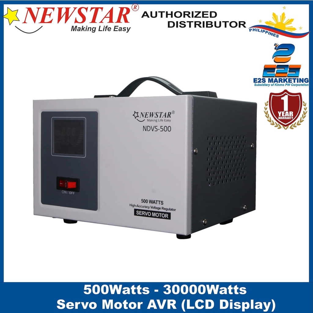 Newstar Servo Motor Type AVR 500W to 2000Watts NDVS-500 - NDVS-2000 ...