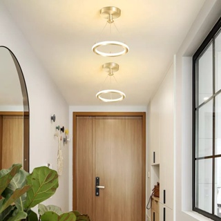 Chandelier Nordic Modern Pendant Light Gold Hanging Lamp for Cloakroom Dining Room Decorative Lights #8