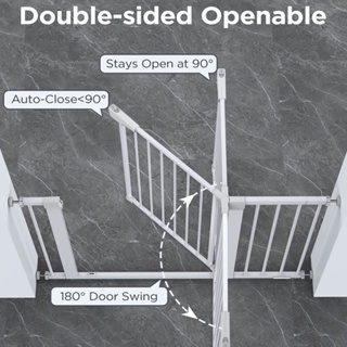25.59”-86.22” Adjustable Safety Baby Gate Door Fence for Dog Baby Kids Pet Child Stair Barrier fence #8