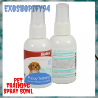 potty trainer dog ✴EXO Bioline 50ML Dog Training Spray Pet Liquid Puppy Trainer COD✫