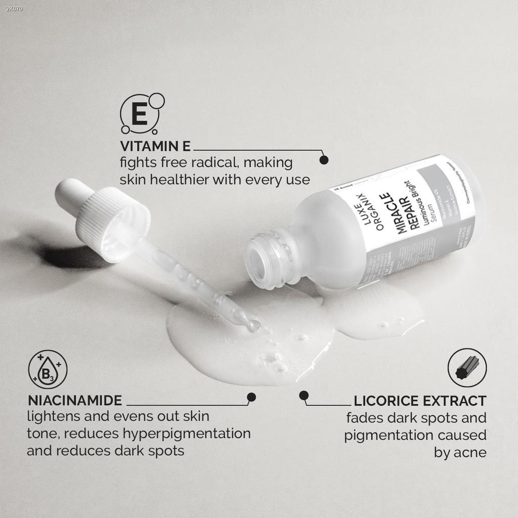 Motorcycles LUXE ORGANIX Miracle Repair Luminous Bright Serum 30ml