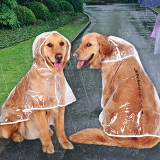 Pet Transparent Large dog raincoat Pet raincoat Dog Raincoat Alaska Labrador big dog raincoat Rainy