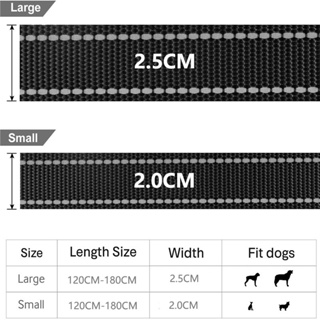 （hot sale）✾Heavy Duty Reflective Dog Leash for Big Medium Small Dogs Padded Handle Nylon Dogs Leashe