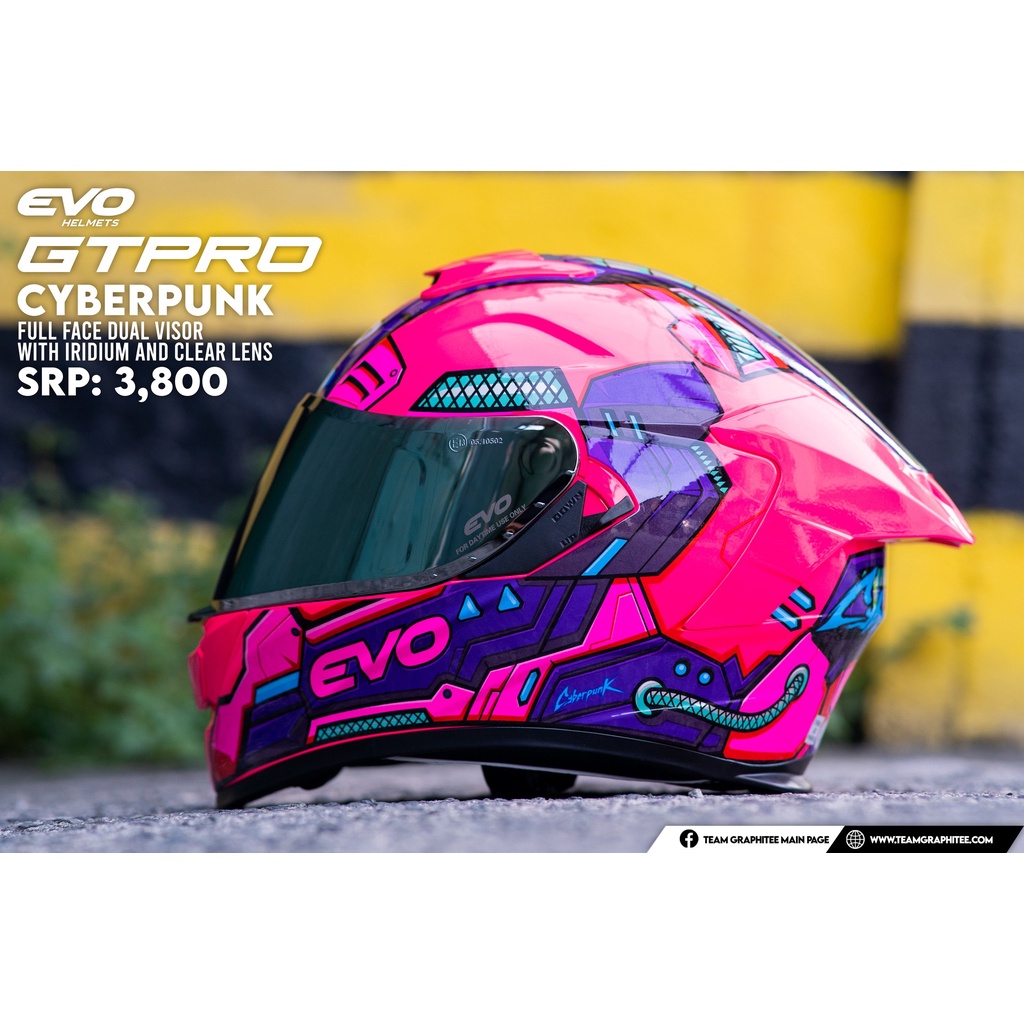 EVO HELMET GTPRO CYBERPUNK (LENS MAY VARY) Shopee Philippines