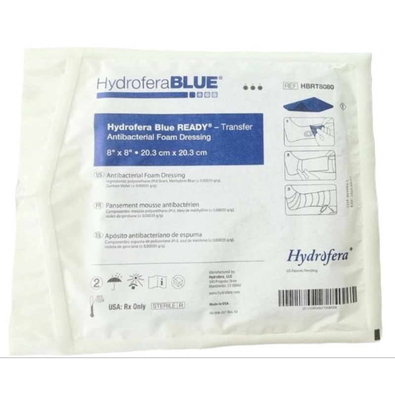 Hydrofera Blue Ready Transfer Antibacterial Foam Wound Dressing 20.3cm