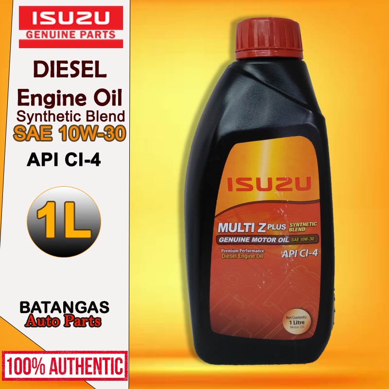 ISUZU GENUINE MULTIZ PLUS SYNTHETIC BLEND DIESEL ENGINE OIL SAE 10W30