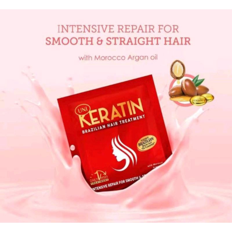 20g Uni keratin hair treatment conditioner and shampoo available 1 dozen