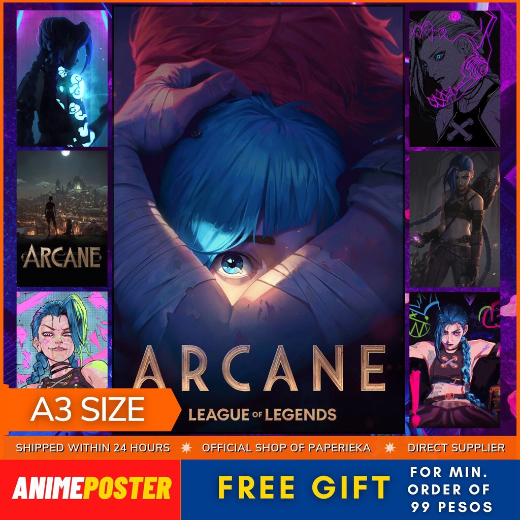 Arcane League of Legends Poster / Large Games Poster (A4 & A3 Sizes