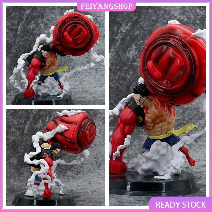 One Piece Gear Fourth Snake Man Luffy PVC Monkey D Luffy Gear 4 Action ...
