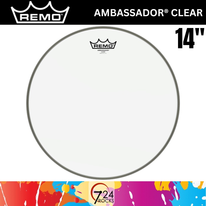 REMO DRUMHEADS REMO AMBASSADOR CLEAR DRUM HEAD 14 inch drumhead