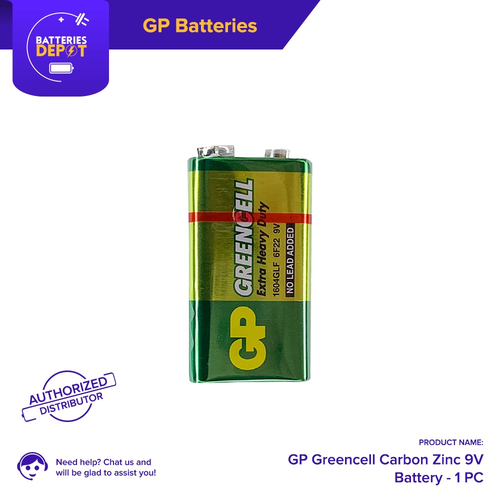 GP Greencell Carbon Zinc 9V Battery | Shopee Philippines