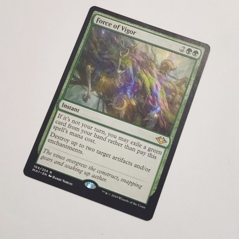MTG Card FORCE OF VIGOR Magic the Gathering Trading Card Game Green Shopee Philippines