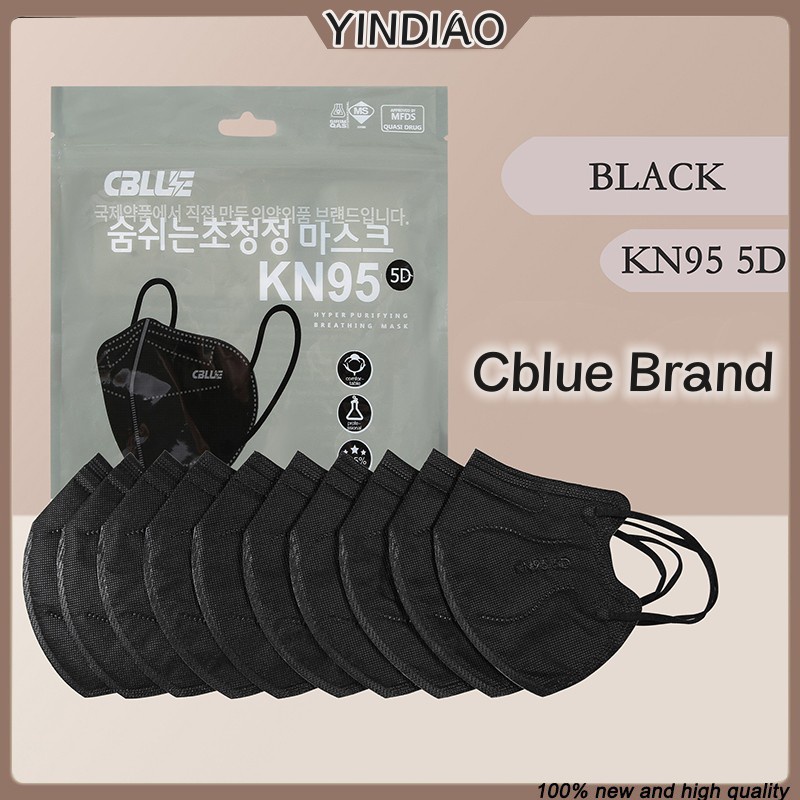 10PCS KN95 5D Mask Butterfly 5ply Protective Reusable Unobstructed