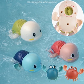 Cute Cartoon Animal Tortoise Classic Baby Water Toy Infant Swim Turtle -up Clockwork Kids Beach Bath #1