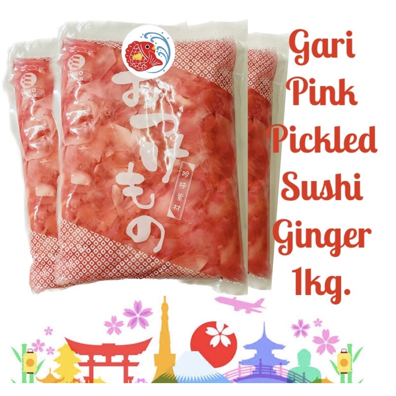JAPAN GARI PINK PICKLED SUSHI GINGER SLICE 1kg.(1pack) Shopee Philippines