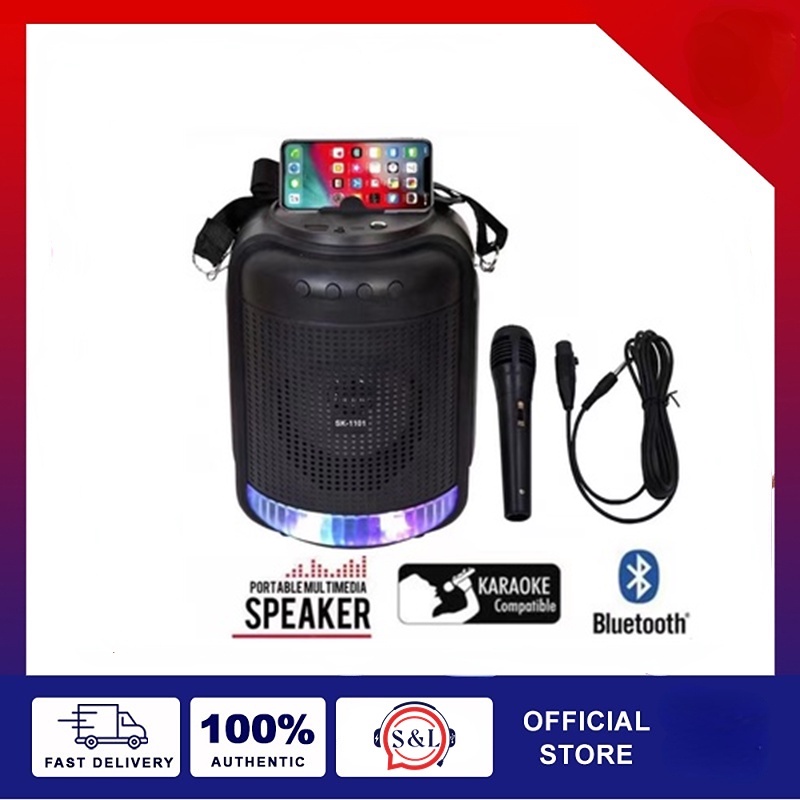 SK1101 Original Super Bass Portable Bluetooth Speaker With Microphone