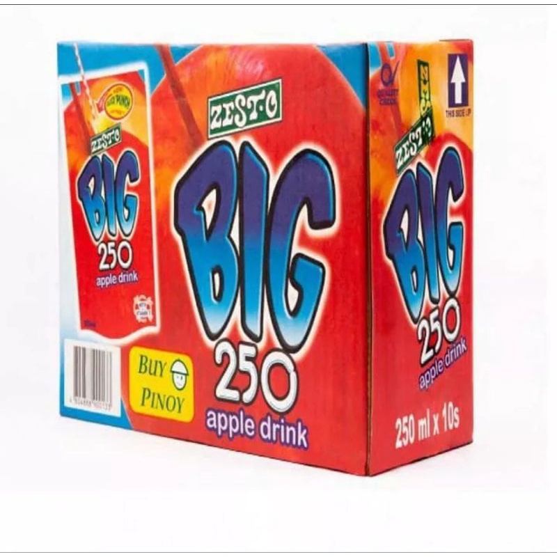 Zesto Big 250 Apple/Orange/ Mango drink 250ml x 10 Shopee Philippines